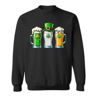 St Patrick Day Irish Ireland Flag Green Beer Lover Women Sweatshirt | Mazezy AU
