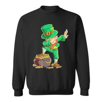 St Patrick's Day Dabbing Leprechaun Boys Dab Dance Sweatshirt - Thegiftio UK