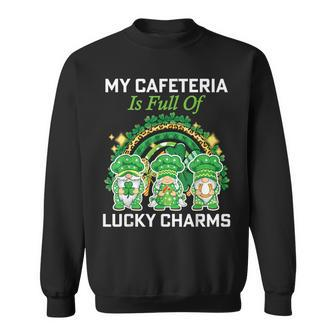 St Patrick's Day Lunch Lady Chef My Cafeteria Workers Sweatshirt - Monsterry