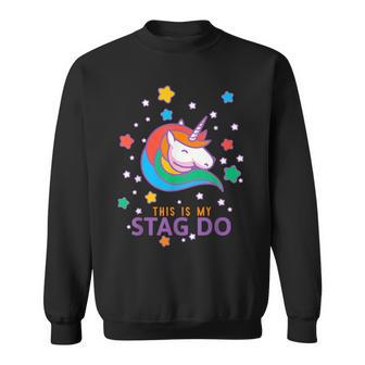 Stag Do Party Unicorn Matching Set 1 Of 2 Groom Sweatshirt - Seseable