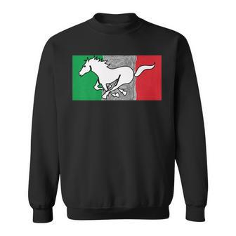 Stallion Italy Flag Italian Horses Culture Pride Sweatshirt - Monsterry