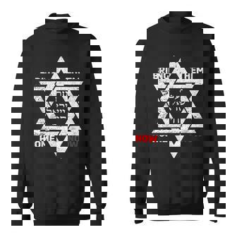 Star Of David Israel – Am Yisrael Chai – Ramenez-Les À La Maison Maintenant Sweater e - Cadeauxyz