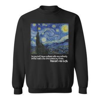 Starry Night By Vincent Van Gogh Famous Painting Sweatshirt - Thegiftio UK