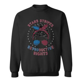 Stars Stripes Reproductive Right Patriotic 4Th Of July Sweatshirt - Monsterry UK