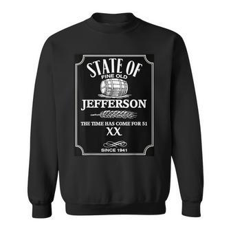 State Of Fine Old Jefferson Parody Sweatshirt - Monsterry