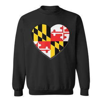 State Of Maryland Heart T Home Pride Love Hometown Sweatshirt - Monsterry CA