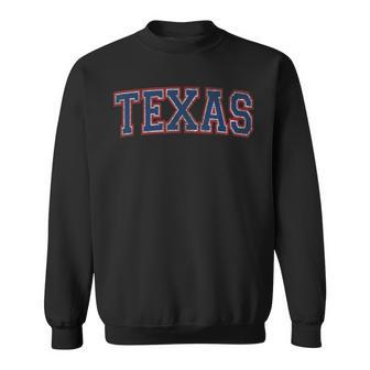 State Of Texas Tx Blue Varsity Town Weathered Sweatshirt - Monsterry
