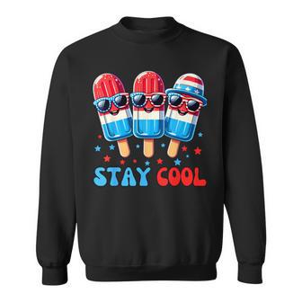 Stay Cool 4Th July Popsicle Boys Usa Flag American Sweatshirt - Monsterry UK