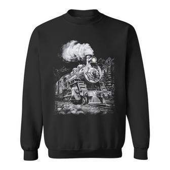 Steam Engine Train Steam Train Locomotive Vintage Train Sweatshirt - Monsterry AU