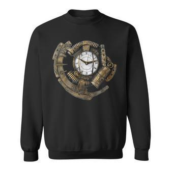 Steampunk Clock Vintage Time Piece Sweatshirt - Monsterry CA