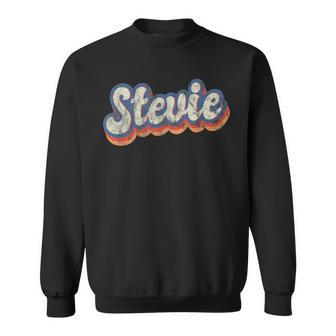 Stevie Personalized Name Custom Lettering 70'S Sweatshirt - Monsterry