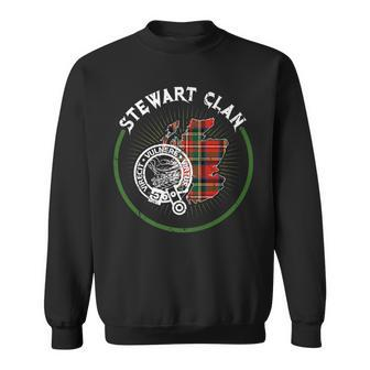 Stewart Family Name Surname Reunion Matching Family Tree Sweatshirt - Seseable