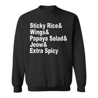 Sticky Rice Asian-Food Travel Noodle Foodie Sweatshirt - Monsterry CA