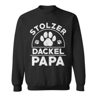 Stolzer Dackel Papa Hundepapa Teckel Dachshund Sweatshirt - Geschenkecke