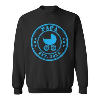 Stolzer Papa 2024 Werdender Papa Est 2024 Sweatshirt - Geschenkecke