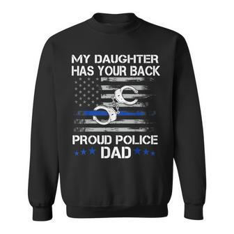 Stolzer Papa Eines Police Officer – Thin Blue Line Geschenk Sweatshirt - Geschenkecke