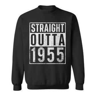 Straight Outta 1955 Year Of Birth Birthday Sweatshirt - Monsterry DE