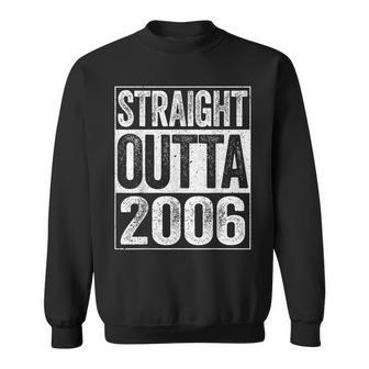 Straight Outta 2006 18Th Birthday Sweatshirt - Thegiftio UK