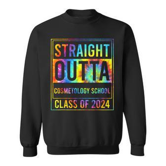 Straight Outta Cosmetology School Graduation Idea Class 2024 Sweatshirt - Monsterry UK