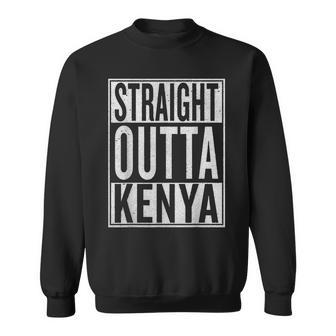 Straight Outta Kenya Travler Idea Sweatshirt - Thegiftio UK