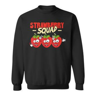 Strawberry Squad Strawberries Berry Fruit Lover Sweatshirt - Thegiftio