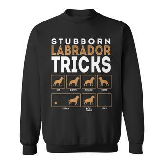 Stubborn Labrador Retriever Dog Tricks Chocolate Lab Sweatshirt | Mazezy