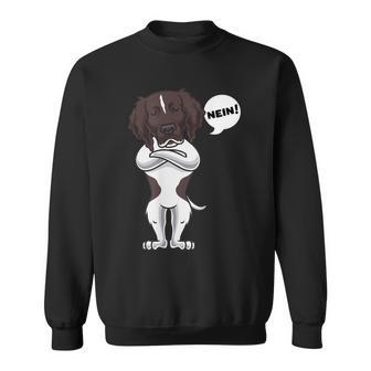 Sturer Kleiner Münsterländer Dog Münsti Dog Fan Black S Sweatshirt - Seseable