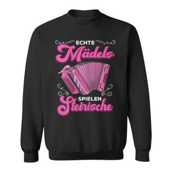 Styrian Harmonica Squeeze Echte Mäds Spiel Real M Sweatshirt - Seseable