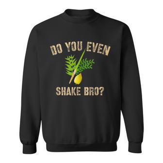 Sukkot Four Species Do You Even Shake Bro Etrog Sweatshirt - Monsterry