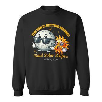 The Sun Is Getting Mooned Eclipse April 2024 Sweatshirt | Mazezy