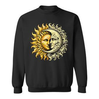 Sun And Moon Yin Yang Sweatshirt - Seseable