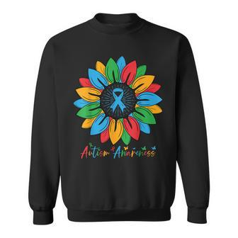 Sunflower Autism Awareness Month Sweatshirt - Seseable
