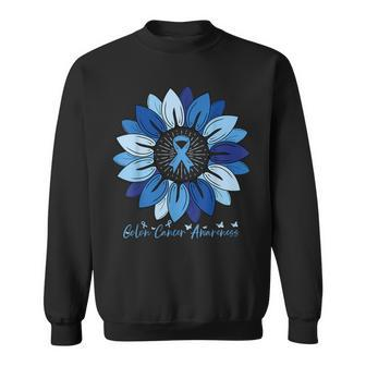 Sunflower Colon Cancer Awareness Month Sweatshirt | Mazezy CA