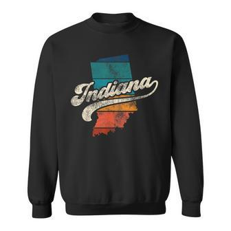 Sunset Vintage Retro Indiana Home State In 70S 80S Style Sweatshirt - Monsterry CA
