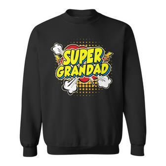 Super Awesome Matching Superhero Grandad Sweatshirt - Seseable