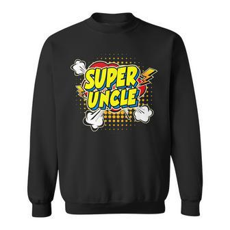 Super Awesome Matching Superhero Uncle Sweatshirt - Seseable