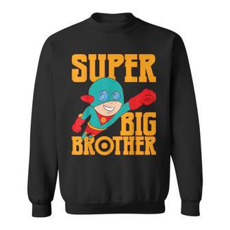 Super Awesome Superhero Best Big Brother Sweatshirt - Thegiftio UK