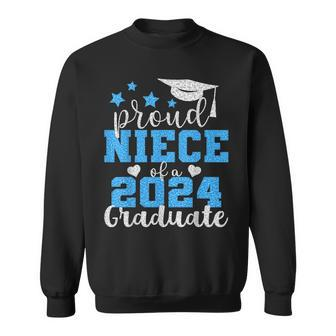 Super Proud Niece Of 2024 Graduate Awesome Family College Sweatshirt | Mazezy DE