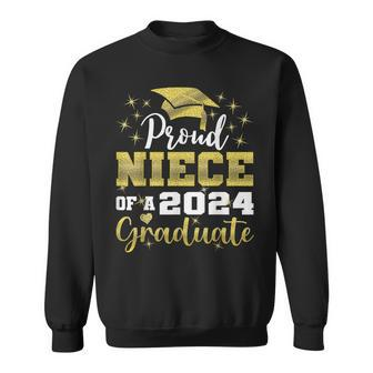 Super Proud Niece Of 2024 Graduate Awesome Family College Sweatshirt - Monsterry DE