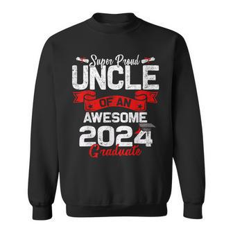 Super Proud Uncle Of A 2024 Graduate 24 Graduation Sweatshirt - Seseable