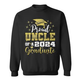 Super Proud Uncle Of 2024 Graduate Awesome Family College Sweatshirt | Mazezy