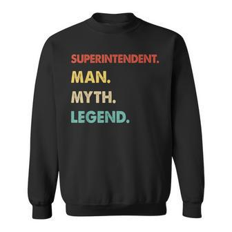Superintendent Man Myth Legend Sweatshirt - Thegiftio UK