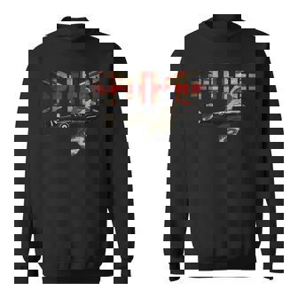 Supermarine Spitfire Ww2 Fighter Plane Union Jack Sweatshirt - Thegiftio UK