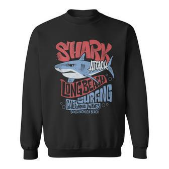 Surf Club Shark Waves Riders And Ocean Surfers Beach Sweatshirt - Monsterry CA