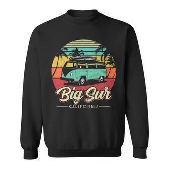 Surfer Big Sur California Beach Vintage Van Surf Sweatshirt | Mazezy