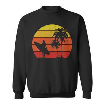 Surfer Vintage Surfing Surf Beach Sweatshirt | Mazezy