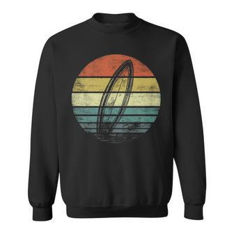 Surfer Retro Sunset Surfboard Silhouette Surfing Sweatshirt | Mazezy