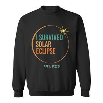 I Survived Solar Eclipse April 8 2024 Totality Sweatshirt | Mazezy