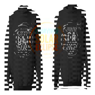 I Survived Solar Eclipse April 8 2024 Total Sweatshirt | Mazezy