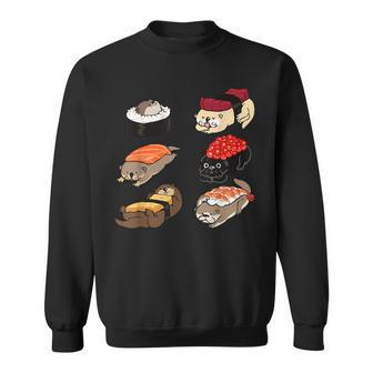 Sushi Otter Sweatshirt - Seseable